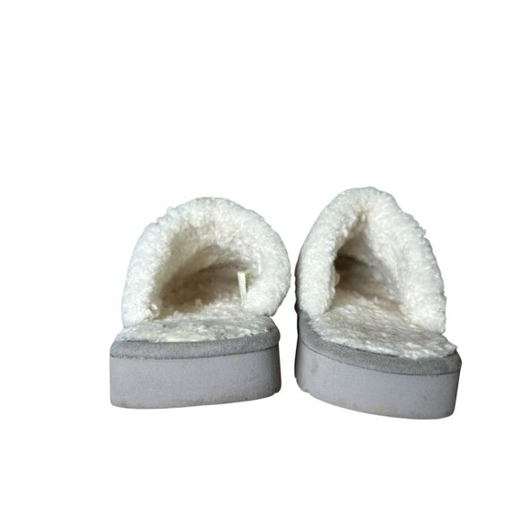 ARIAT Jackie Metallic Gray Snake Print Suede Leather Women's Slippers Sz 10 - Picture 13 of 14